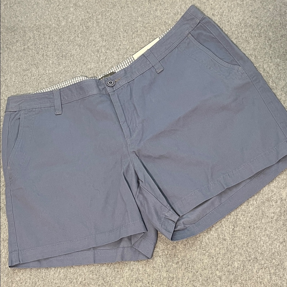 Natural Reflections Shorts Womens 18 Pastel Blue Coastal Beach Summer Vacation